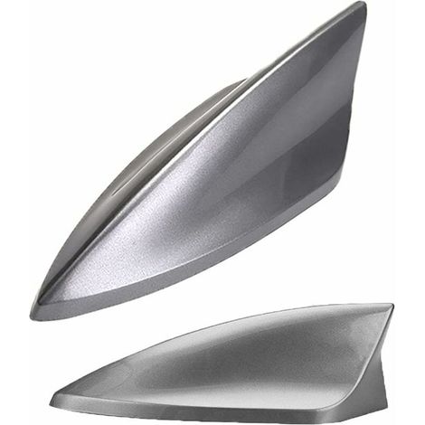 Antenne Requin, Antenne Aileron De Requin, Antenne Voiture, Antenne de Voiture Universelle, Antenne FM/AM, en ABS, Signal amélioré, étanche et Anti-poussière (Gray)-- (1/5)