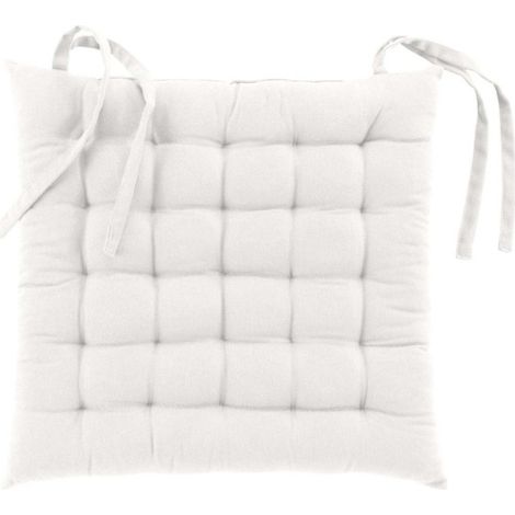 Coussin de Chaise "Twily" 38x38cm Blanc (1/3)