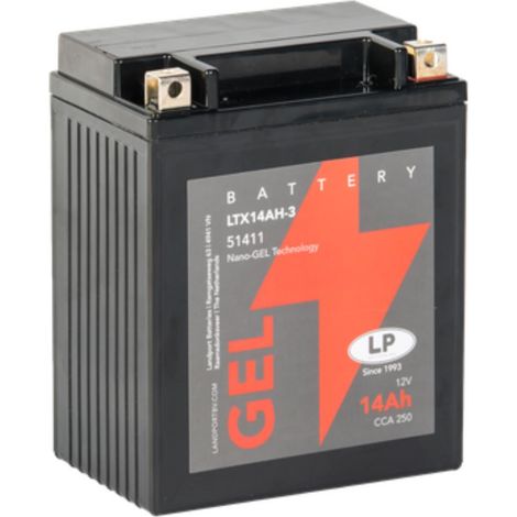 Batterie 12V 14Ah für Motorrad Startbatterie MG LTX14AH-3