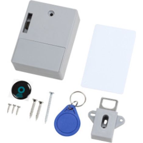 Intelligentes Sensor-Möbelschloss, verdecktes Schubladenschloss, Einzeltür, weiß (T3)