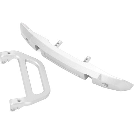 Frontstoßstange aus Aluminiumlegierung mit U-förmigem Haken für AXIAL 1/24 SCX24 RC-Car, silbernes Ersatzteil (1/5)