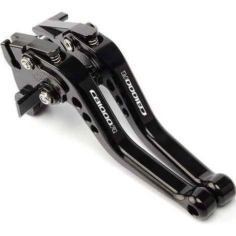 Levier de frein et d'embrayage court réglable 6 positions en alliage d'aluminium CNC modifié pour Honda CB1000R 2008-2016 (noir)
