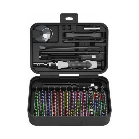 Tournevis de précision 132 en 1, outils de réparation magnétiques pour réparer les smartphones, les ordinateurs, les tablettes, les lunettes, les montres et les petits appareils électroménagers. (1/4)
