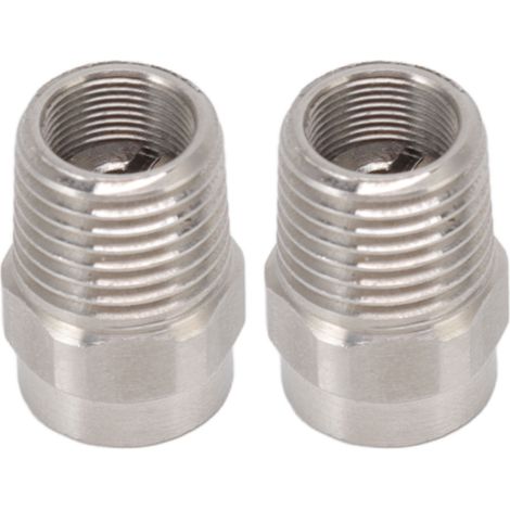 Lot de 2 buses de brumisation à tête plate, filetage mâle G1/4, en acier inoxydable, pour l'arrosage du jardin (1/5)