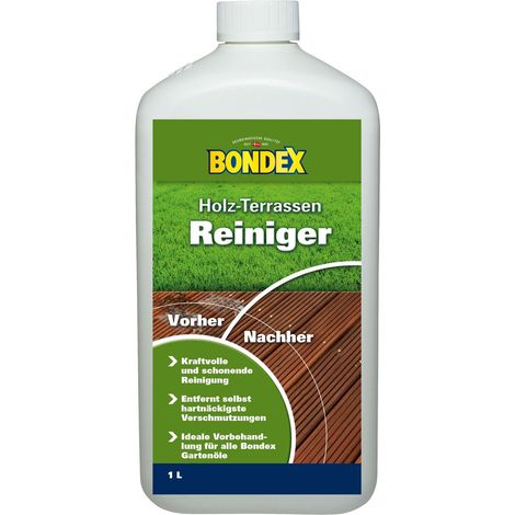 Bondex Terrassen Reiniger Farblos 1 l, farblos Holzreiniger Grundreiniger (1/2)