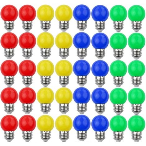 Ampoules LED colorées E27 3W=30W, éclairage décoratif et design, 240 lumens (1/5)