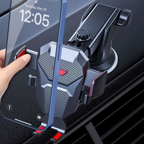 Support de téléphone de voiture à ventouse pour smartphones de 4 à 7 pouces Worldmuma,pare-brise à 360 °, avec clip de sortie d'air (1/4)