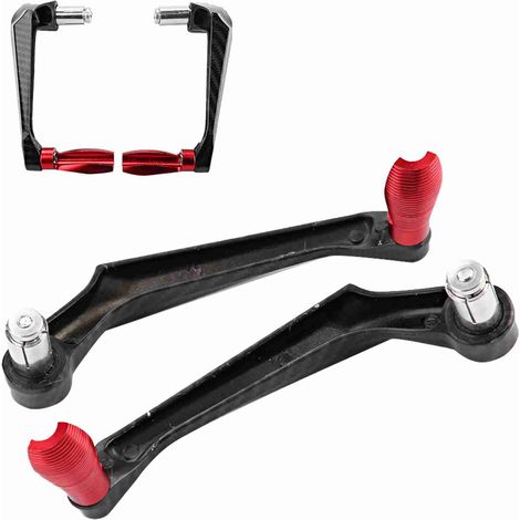 Protecteur de Frein Universel en Alliage d'Aluminium 7/8 Pouce pour Guidon Moto (Rouge) (1/5)