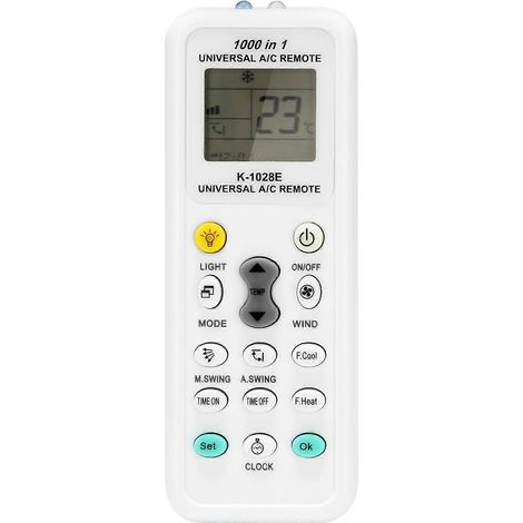Télécommande universelle LCD 1000 en 1 pour climatiseur K-1028E à faible consommation d'énergie (1/4)