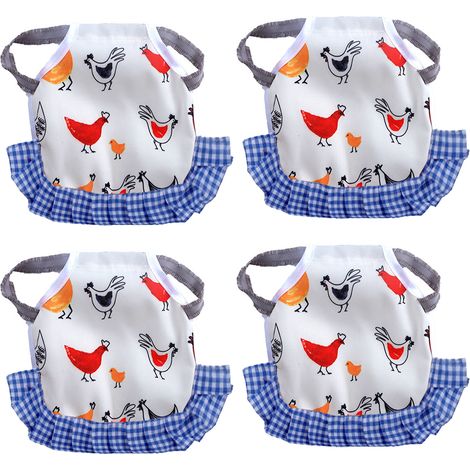 Sillín Para Pollos - Protector De Espalda Para Gallinas - Acolchado Ligero Con Correas Ajustables - 4 Unidades (1/5)