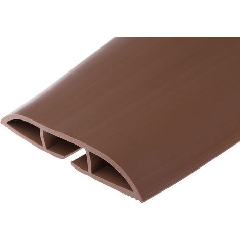 Protège câble RS PRO, Ø interne: 29.4mm 29.4 x 15.4mm, long.: 1.83m, larg.: 101,6 mm, PVC Marron ( Prix pour 1 )