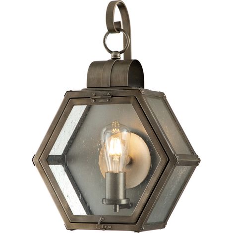 Elstead Quoizel Heath Lanterna da esterno a parete Bronzo Brunito, IP44 (1/5)