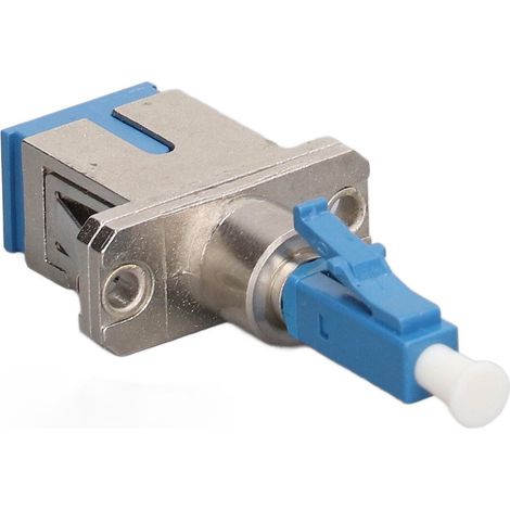 Adaptateur hybride fibre optique LC mâle vers SC femelle monomode 9/125µm compatible mesureur puissance optique localisateur défaut visuel (1/5)