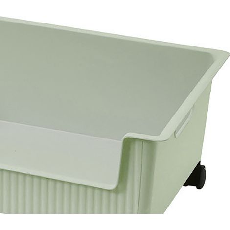 Boîte de rangement à roulettes pour livres, boîte de rangement sous le bureau pour sac à dos dans une résidence étudiante, panier de rangement de bureau, boîte à livres pour la salle de classe, vert c (1/5)