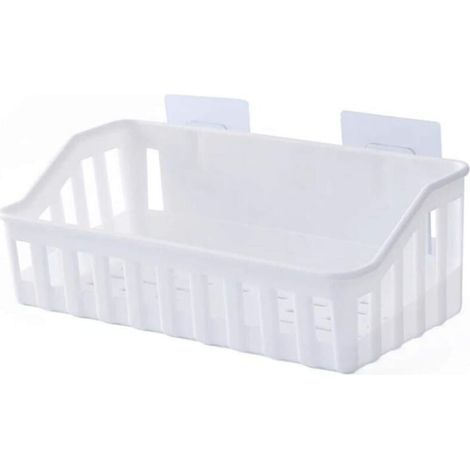 Panier de douche Panier sans perçage Porte-savon collant Support de mousse de bain Support de rangement Porte-savon Panier de shampoing Support de rangement Évier de cuisine Support à épices Économise (1/2)