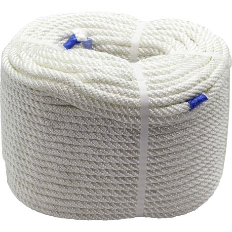 Corde polypropylène câblée 4 cordes 10 mm, 100 m
