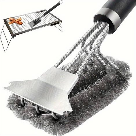 Cepillos para barbacoa, cepillos para limpiar barbacoas, cepillos para limpiar hornos y accesorios para barbacoas de exterior.