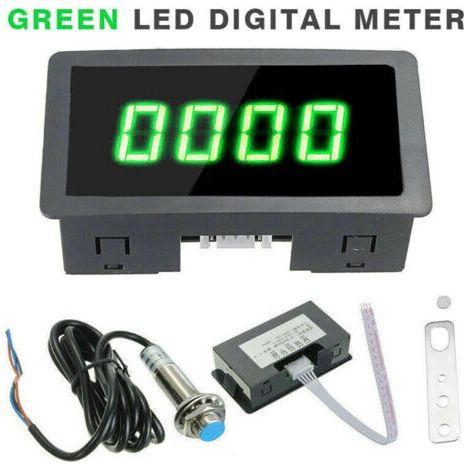 Compteur de vitesse tachymètre numérique 4 LED + capteur de commutateur de proximité Hall (1/4)