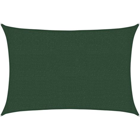 Maison Exclusive - Sonnensegel 160 g/m² Dunkelgrün 2,5x4 m HDPE