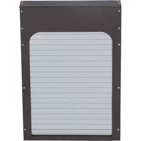 Porte automatique de poulailler en métal avec minuterie, alimentée par piles, marron, pour élevage de volailles. (1/5)