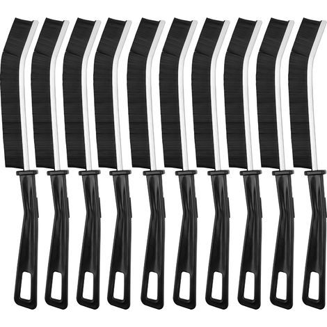 10x Brosse Nettoyage Salle de Bain, Joint Carrelage, Brosses de Nettoyage de Crevasses à Poils Durs, pour Groove Gap et Saleté Rainure a Rouille dans Salle,Cuisine,Toilettes (1/5)