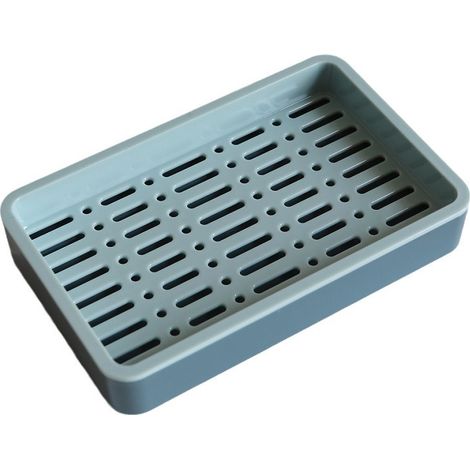 Seifenschale und Seifenhalter geeignet für Bad und Dusche, doppelwandige Seifenschale mit Abfluss.