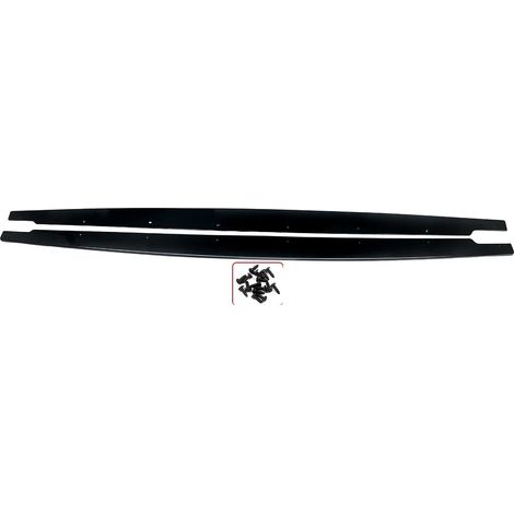 Extension de bas de caisse, plastique ABS, installation facile, noir brillant (1/2)