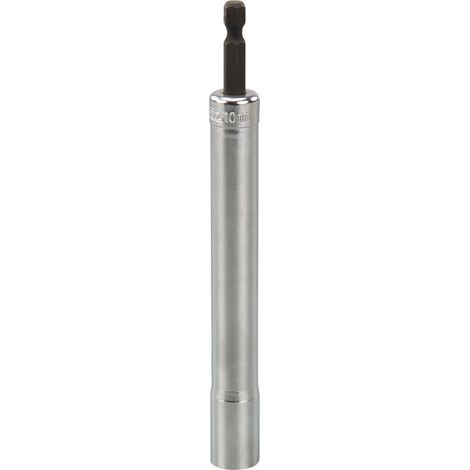 Makita – Douilles longues hexagonales 1/4'' pour tiges filetées 10MM X 150MM – Accès optimal dans espaces restreints – B52532