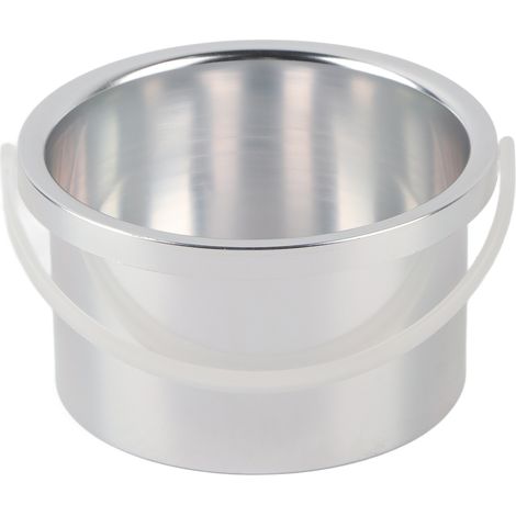 Pot de rechange en aluminium pour chauffe-cire 4.13 pouces, chauffe rapide et uniforme, machine à cire argentée. (1/5)
