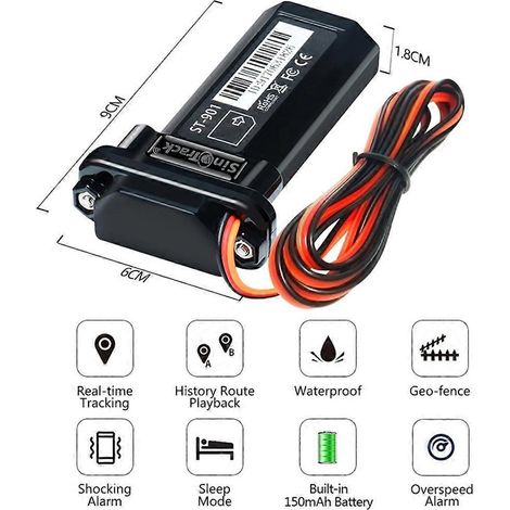-901 Mini traceur GPS étanche 2G GPS sans batterie intégrée-- (1/5)