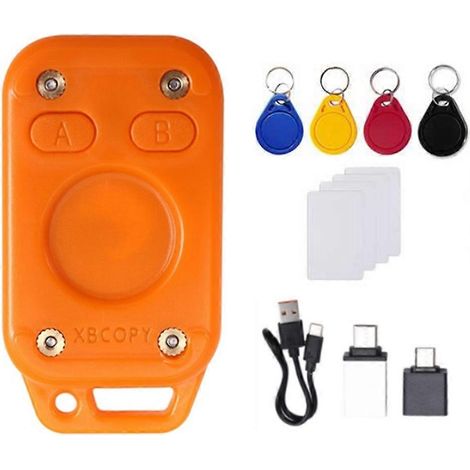 Émulateur RFID Chameleon V2.0, lecteur de puce intelligente avec 4 porte-clés CUID (125 kHz, 13,56 MHz), décodage de cartes et duplicateur NFC (1/5)