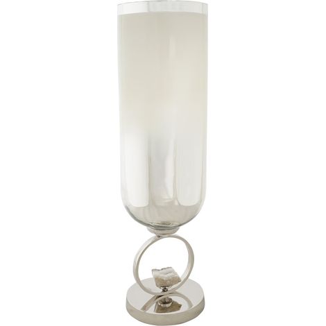 Aluminiumglas Vase 15x15x56 Champagner Aluminium Glasmaterial Farbe Multicolor Vase Details Details (1/5)