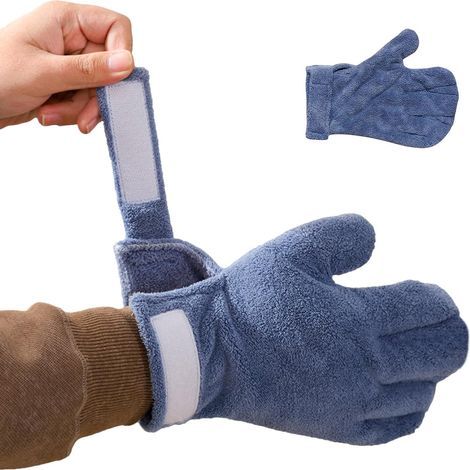 Gants anti-morsures, gants de travail anti-morsures - Mitaine de protection anti-rayures Mitaine de protection anti-rayures, soins pour animaux de compagnie sûrs et affectueux, mitaine de (1/5)