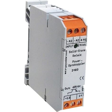 Appoldt POK 100V 10A relé gris-naranja compacto