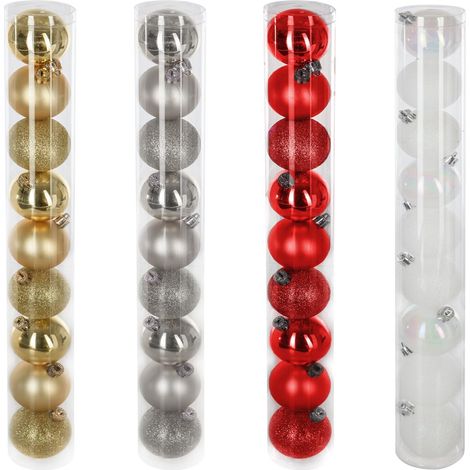 9er-Set Kugeln D.6cm rot - Feeric lights & christmas (1/5)