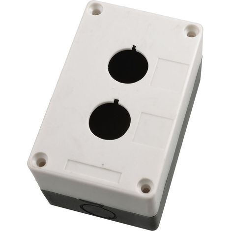Carte d'approvisionnement Boîtier de commande à interrupteur bouton-poussoir double trou noir et (1/3)