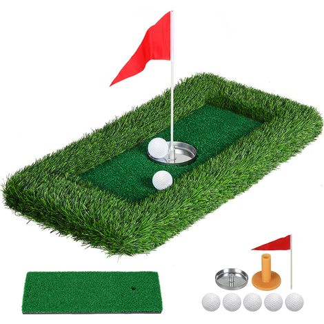 Centra Floating Golf Green Mini Mat Set Putting Turf Pool Water Outdoor 60x30CM (1/5)