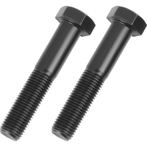 2 PCS Boulon de Lame Ø9,5mm (3/8" 24 UNF) Longueur 51mm (2"), Vis pour Support de Lame Tondeuse, Adapté à Castelgarden 12735698/0 Snapper Stiga Bestgreen Alpina Honda Mac Allister Sterwins (1/5)