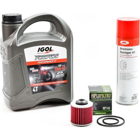 Kit Entretien Vidange Standard pour YAMAHA XV 125 Virago de 1997 à 2002 - IGOL PROPULS PERFORMANCE 10W40 4L