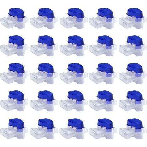 Set de 50 Connecteurs Étanches pour Robot Tondeuse Raccords Gel Extension Réparation Fil Bas Voltage Sans Dénudage (1/4)