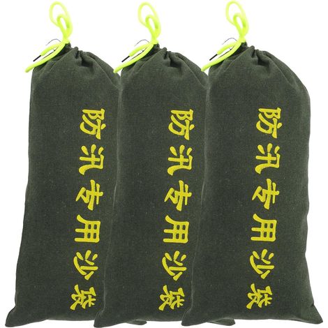 Paquet de Sable pour Barrière Anti-inondation Flexible en Toile Épaisse Lot de 3 Protection Inondations Temporaires Barrages Routiers (1/5)
