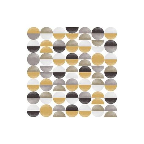 Braun & Company Servietten Motiv Soft Circles gold 33x33cm Tischservietten