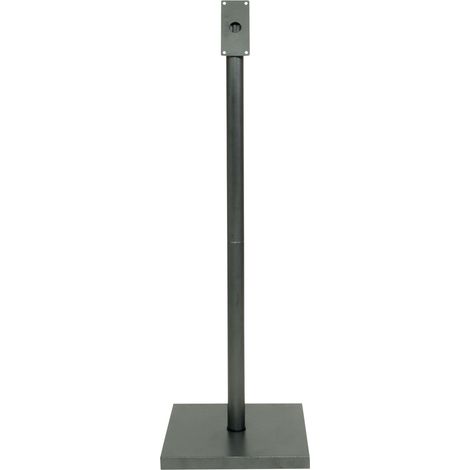 Ensemble pied + socle carré pour porte-menu LED - gris galvanisé, 85 cm - pour presentoir MCS-6A4-CS - Securit