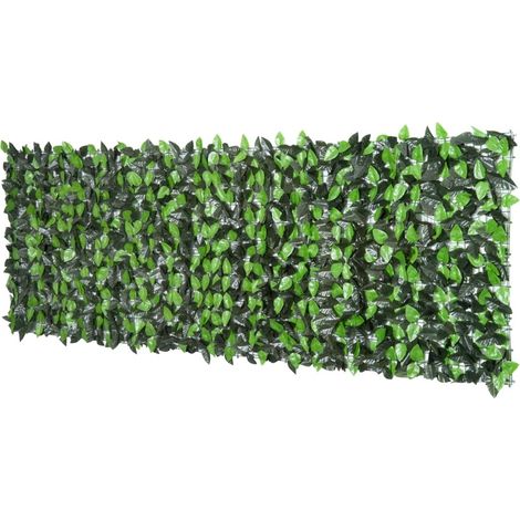 Haie artificielle brise-vue 300 x 100 cm, aspect réaliste, feuillage vert dense pour jardin, balcon et terrasse, facile à découper et à poser  CHICFURN (1/5)