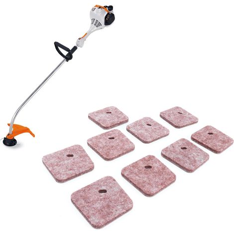 Set mit 9 Ersatzluftfiltern, kompatibel mit den STIHL Modellen FS38, FS45, FS46, FS55, HS45, FC55, HL45, FS55R und KM55R. (1/5)