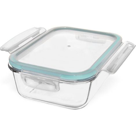 Contenitore per alimenti in vetro con coperchio e guarnizione, adatto al forno, 1 l (1/4)