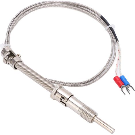 Thermoelement-Sonde Typ K mit Druckfeder und Mantel für industrielle Anwendungen, 1 Meter (1/5)