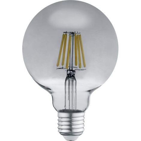 Ampoule LED à filament en verre fumé, culot E27, 6 W, 3000 K, 190 lm, 988-654 (1/2)