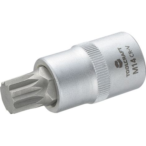 TOOLCRAFT 816171 Innen-Vielzahn (XZN) Steckschlüssel-Bit-Einsatz 14 mm 1/2" (12.5 mm)