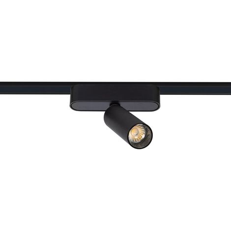 Faretto LED Binario Magnetico 25mm SuperSlim 7W 48V Nero  Bianco Naturale 4000K